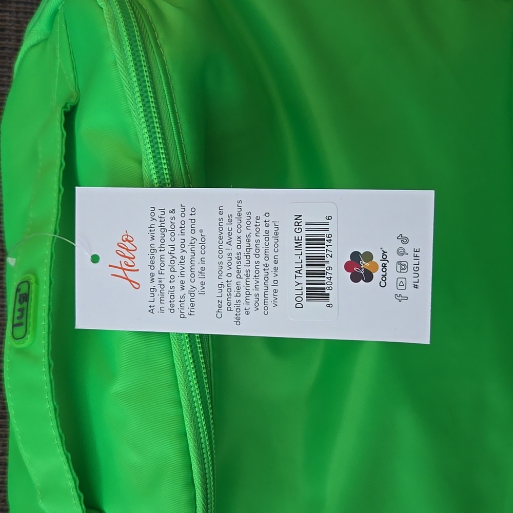NWT Lug Dolly Tall in Lime Green - Picture 5 of 6